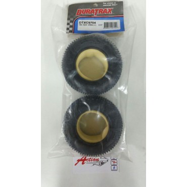 PAR DE PNEUS TRASEIRO COM INSERT TIRE REAR SPIKED (2) PARA EVADER ST DURATRAX DTXC 9704